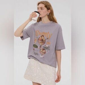 Alive Stories sweety oversized graphic t shirt S